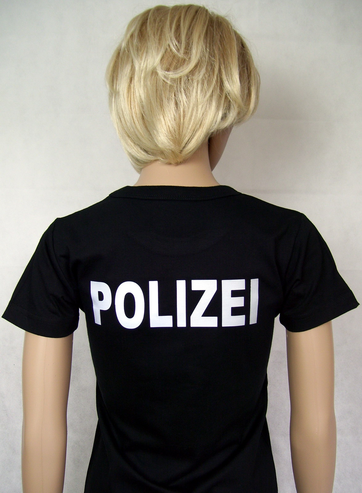 POLIZEI T-Shirt Textilfarbe schwarz  oder marineblau versch Druckfarben P2 