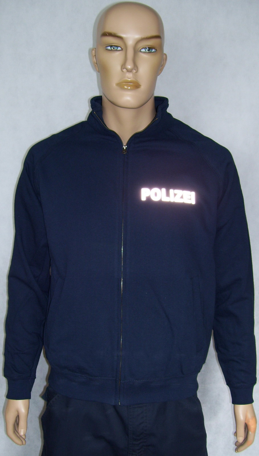 POLIZEI Sweatjacke Jacke schwarz oder marineblau versch Druckfarbenauswahl P3 